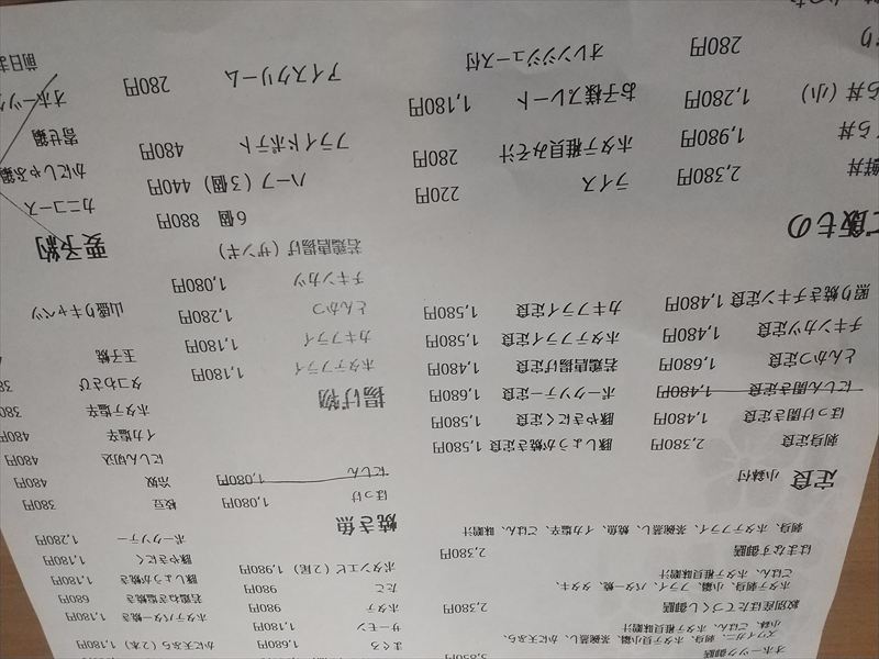 セントラル メニュー