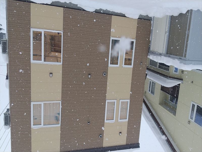 マンション雪庇