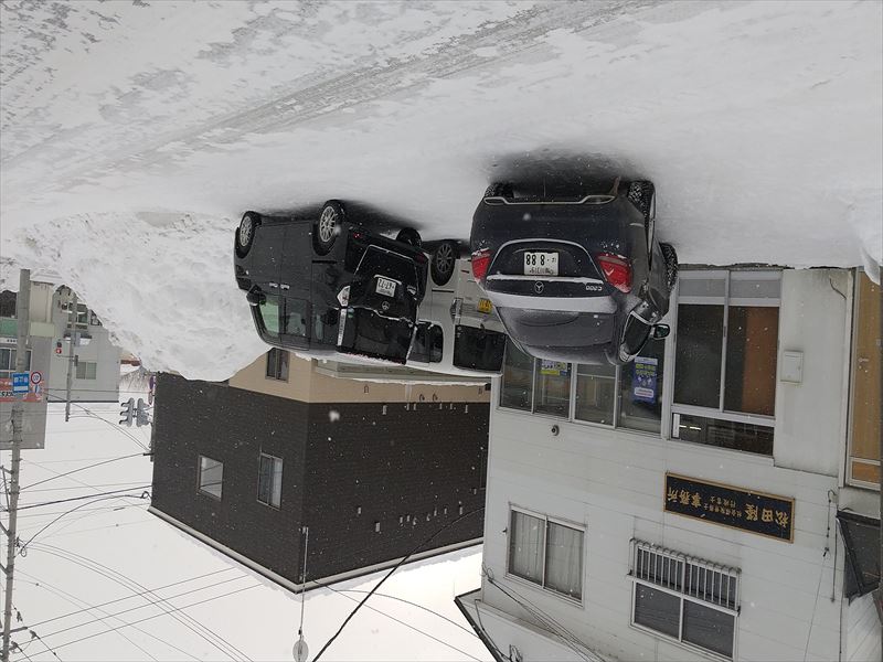 事務所前 車