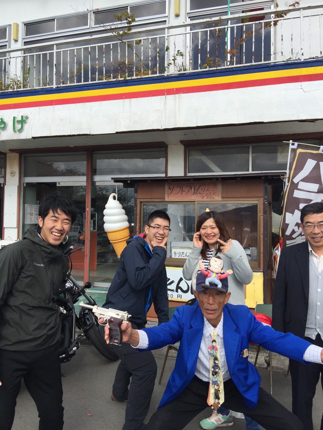 十和田湖の名物おじさん ルパン